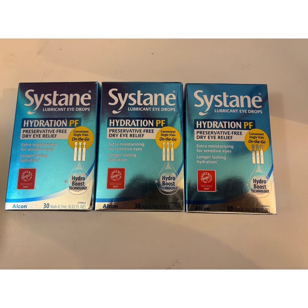 Systane Lubricant Eye Drops, Bundle of 3 - New